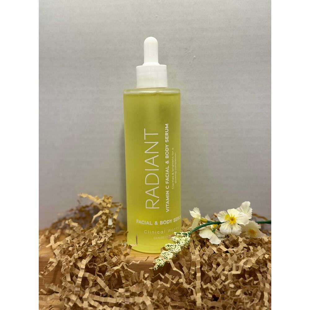 🍋 Radiant Vitamin C Facial & Body Serum 6.2oz – Glow Boost for Face & Skin